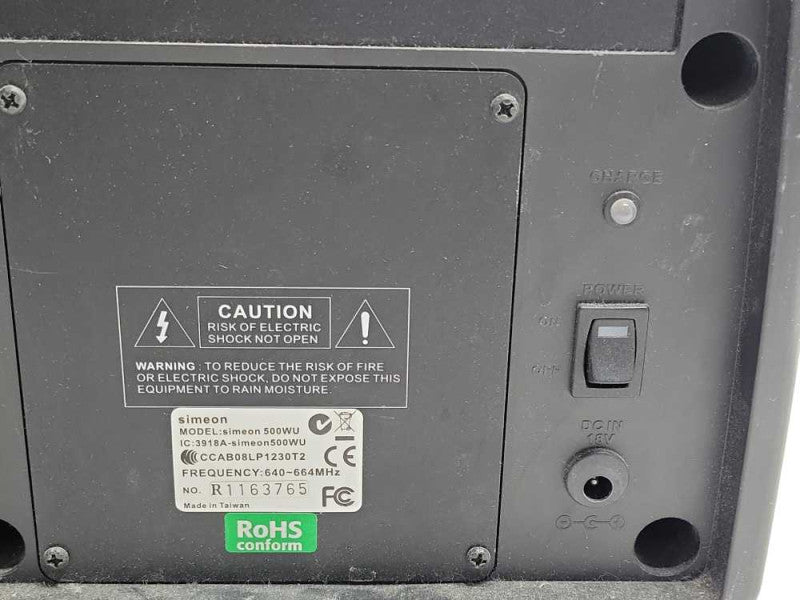 Simeon 500WU Diversity Portable UHF Soundeld FM System, READ _
