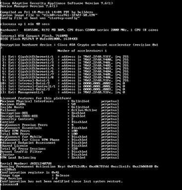Cisco ASA5508-X Firewall Security Appliance