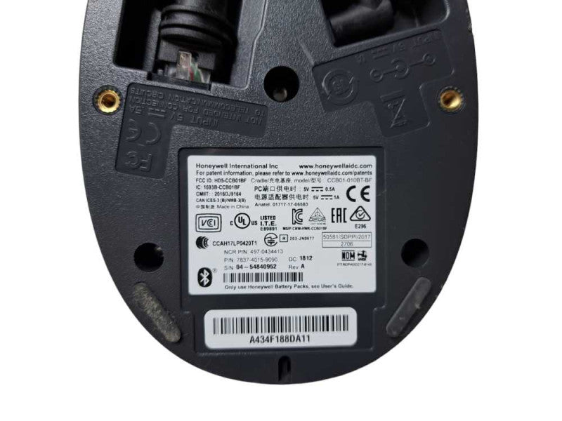 NCR Honeywell Charging Base Station For Scanners + Cables | CCB01-010BT-BF Q)