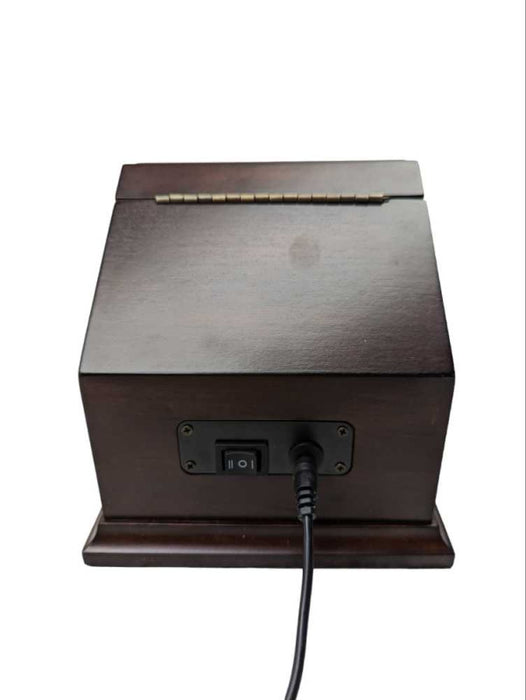 Very nice wooden spinning watch display  -