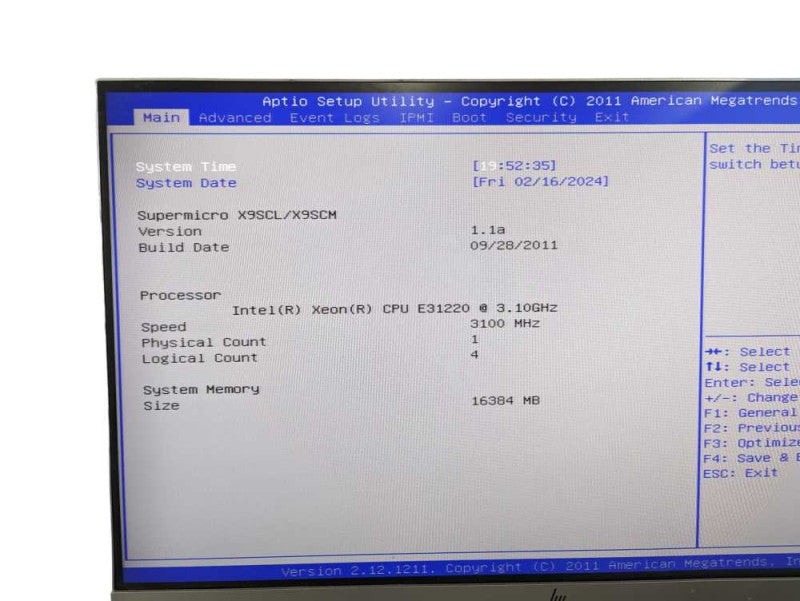 Supermicro X9SCL/X9SCM 1U server Intel Xeon E31220 @3.10Ghz 16GB RAM  -