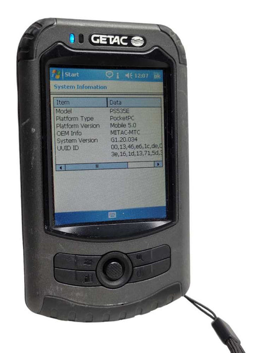 GETAC PS535E Rugged PDA, READ _