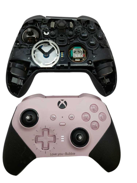 Bundle of 2 Microsoft Xbox One Elite Series 1&2 Controllers ( For Parts ) =