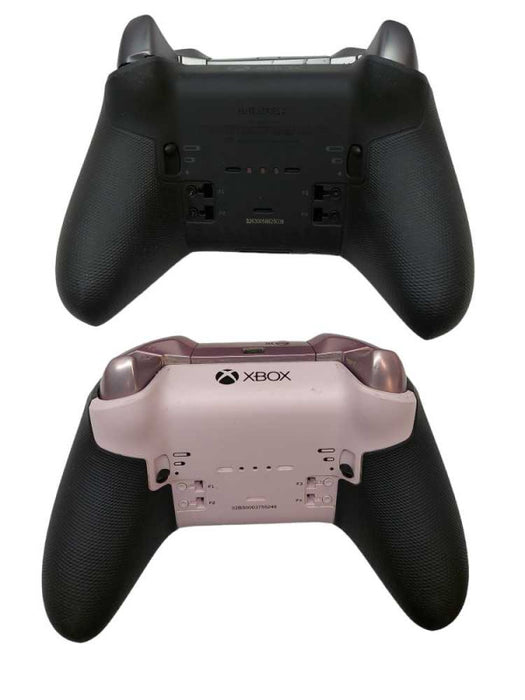 Bundle of 2 Microsoft Xbox One Elite Series 1&2 Controllers ( For Parts ) =