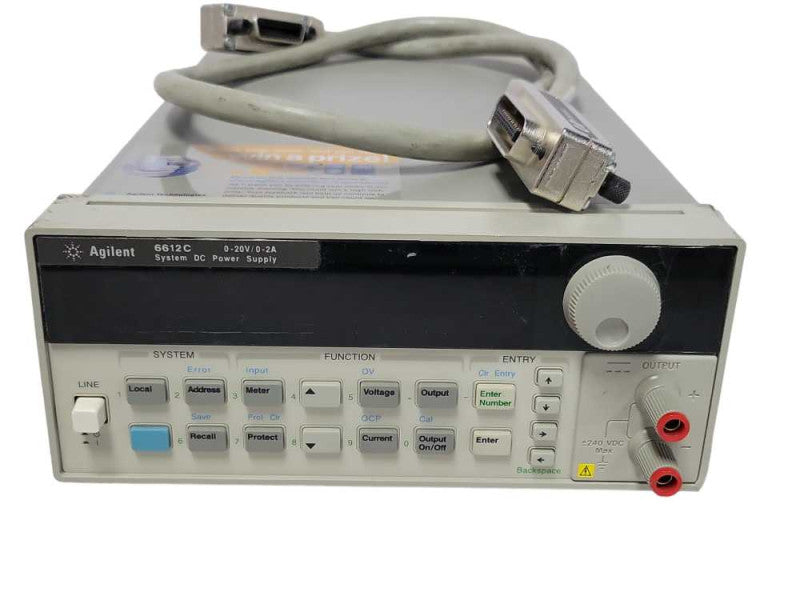 Agilent 6612C System DC Power Supply with HP 10833A Cable, READ _