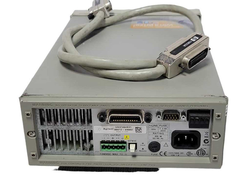 Agilent 6612C System DC Power Supply with HP 10833A Cable, READ _