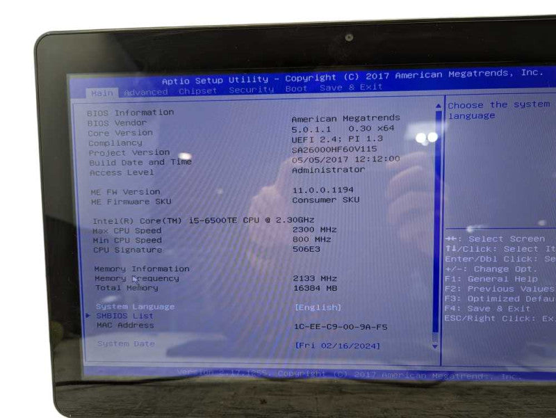 elo ESY15i5 TouchScreen AIO InteL Core i5-6500TE, 16GB RAM plz READ  Q-
