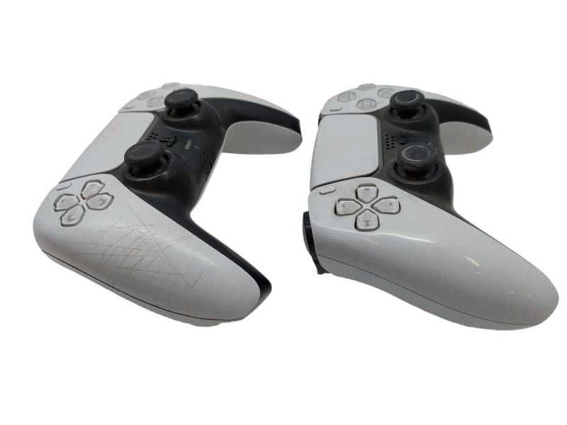 Bundle of 2 Sony Playstation 5 White Controllers Model: CFI-ZCT1W â
