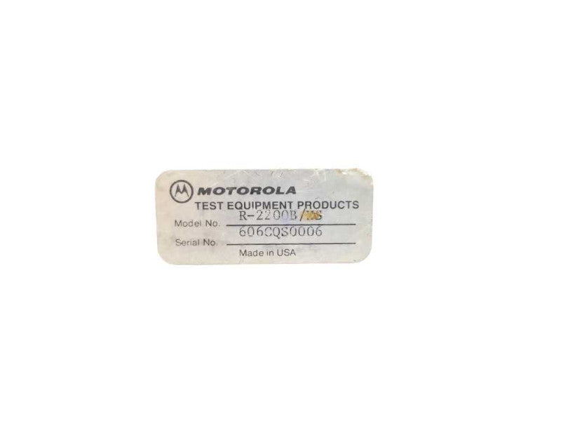 MOTOROLA R-2200B COMMUNICATIONS SERVICE MONITOR 400Mhz-1Ghz