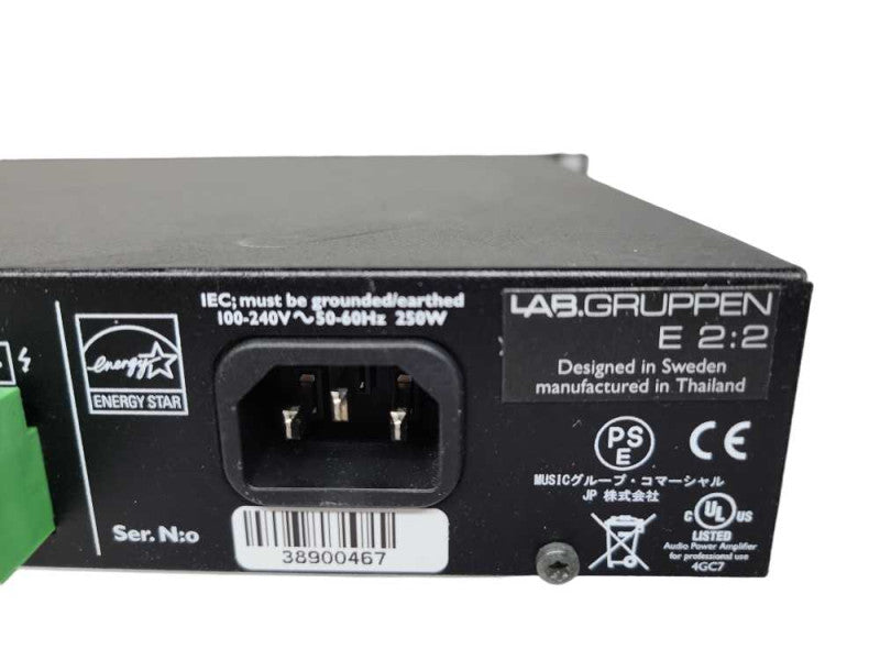LAB GRUPPEN E Series 2:2 2-Channel 800W Power Amplifier %