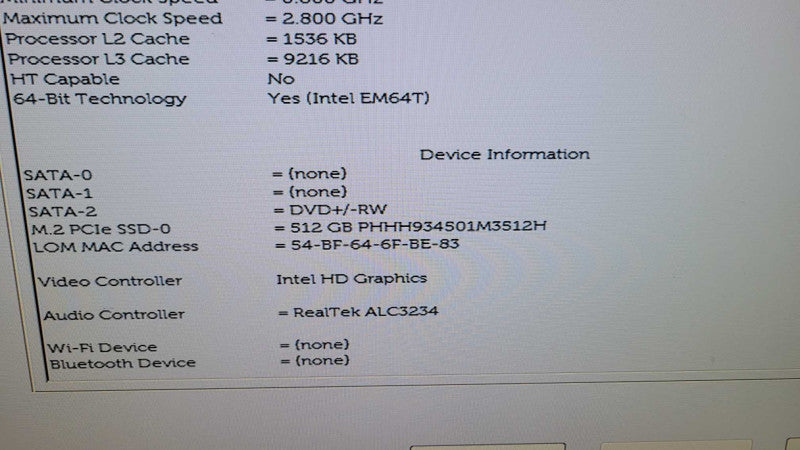 Dell OptiPlex 3060 - Core i5-8400 | 8GB RAM | 512GB NVMe %