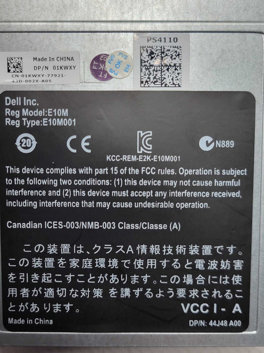 Dell EqualLogic CM13 PS4110 Raid Controller Module 01KWXY, READ _