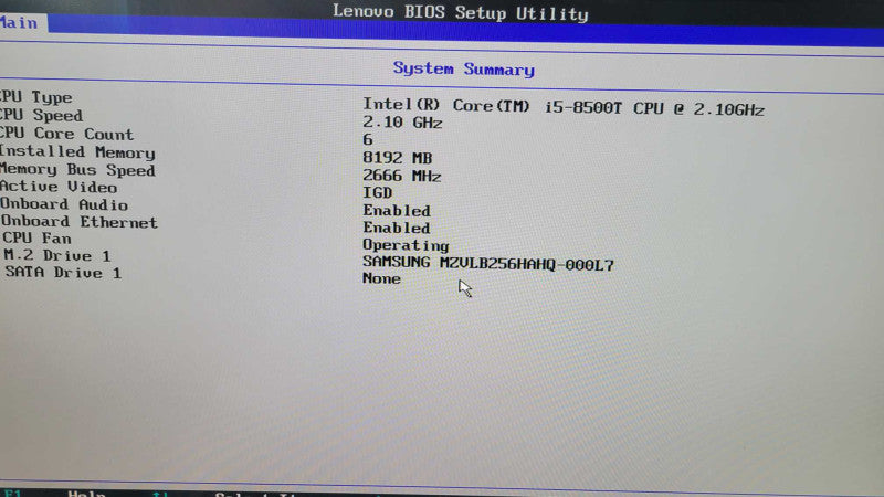 Lenovo ThinkCentre M920q - Core i5-8500T | 8GB RAM | 256GB NVMe + PWR ADPTR %