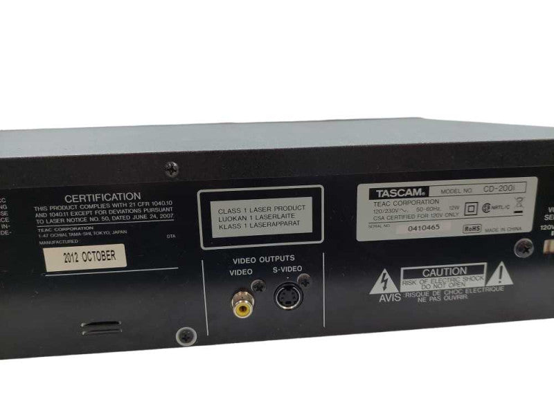 TasCam CD-200i Compact Disc Player  =