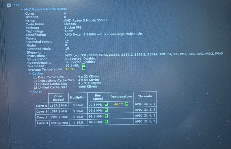 Lenovo ThinkPad E595 AMD Ryzen 5 3500U RADEON VEGA 8 GPU 16GB RAM 256GB SSD
