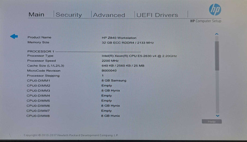 HP Z840 Workstation | Xeon E5-2630 v4 @ 2.20GHz 32GB DDR4 1125W PSU No GPU )