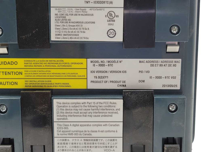 Cisco IE-3000-8TC IE 3000 Industrial Ethernet Switch Q_