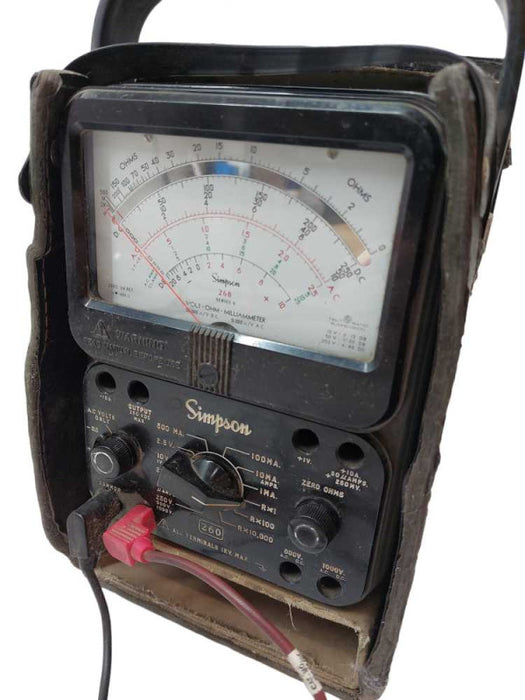 Vinatge Simpson 260 Series 8 Analog Multimeter Volt Ohm Milliammeter =