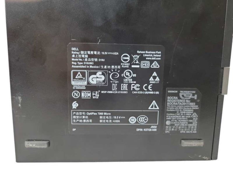 Dell OptiPlex 7060 - Core I5-8500T | 8GB RAM | 256GB SSD + PWR ADPTR %