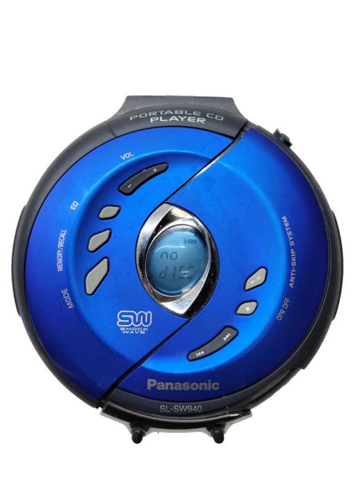 Panasonic SL-SW940 Blue Portable CD Player Discman Shockwave %