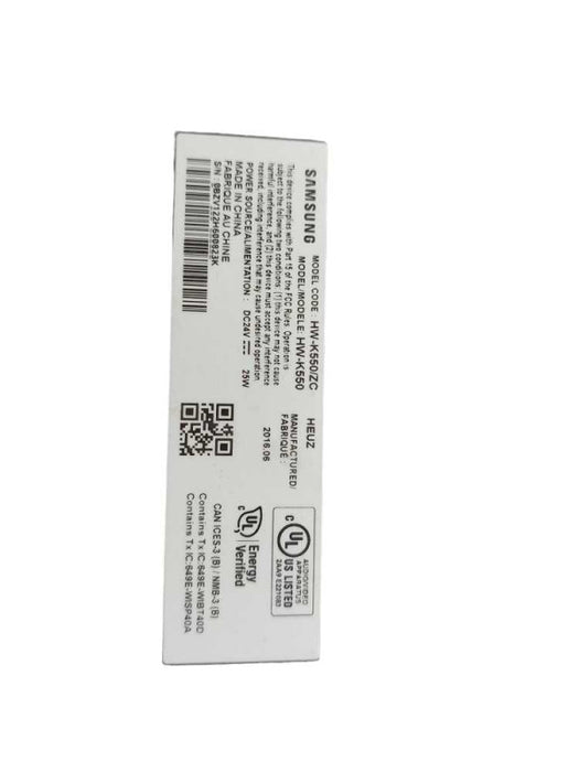 Samsung Bluetooth Soundbar HW-K550/ZC & Subwoofer Set PS-WR55D Q=