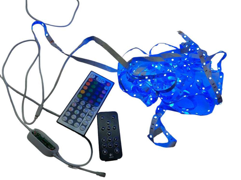 Govee Stick on RGB Lighting , with Remote. Real Sticky Rats Nest  =