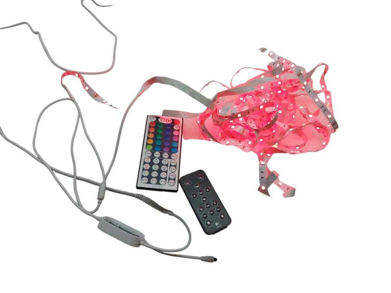 Govee Stick on RGB Lighting , with Remote. Real Sticky Rats Nest  =
