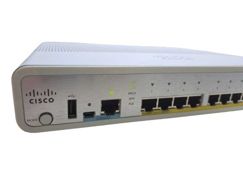 CIsco WS-C3560CG-8PC-S | 8-Port Gigabit PoE+ Compact Switch | Dual Uplinks )