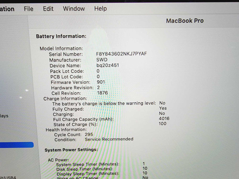 Apple Macbook Pro 2018 13\\" Core i5-8259U @ 2.3GHz 16GB DDR3 500GB SSD (