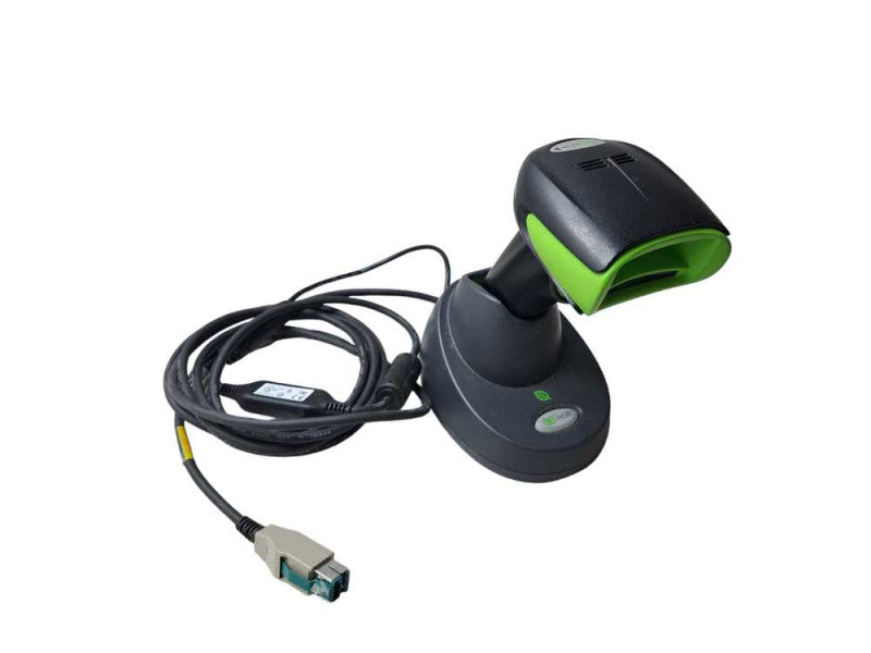 NCR Honeywell Xenon 1902G-BF Handheld Barcode Scanner + Base Station Q)