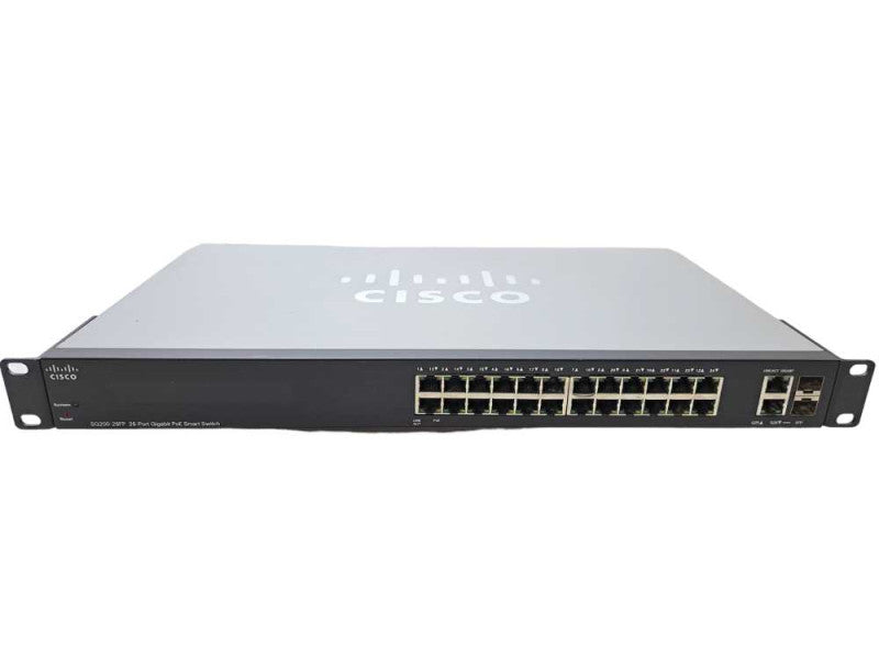Cisco SG200-26FP | 26-Port Gigabit PoE Smart Switch + Rackmount Ears )