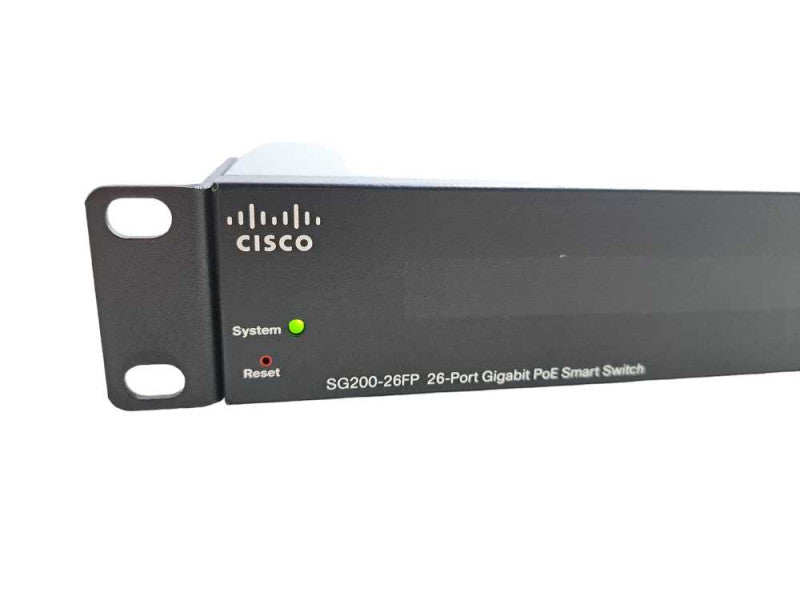Cisco SG200-26FP | 26-Port Gigabit PoE Smart Switch + Rackmount Ears )