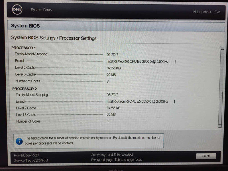 Dell PE R720 2x E5-2650 0 @ 2GHz 384GB ECC DDR3 H710 Mini 2x 750W PSU 2.5\\" $