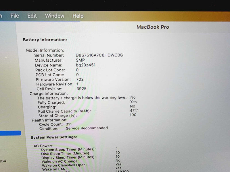 Apple Macbook Pro 2017 15\\" Core i7-7820HQ @ 2.9GHz 16GB DDR3 1TB SSD Radeon Pro 560 4GB [Read] (