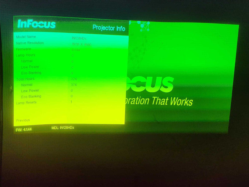 InFocus IN119HDx HD Projector READ $