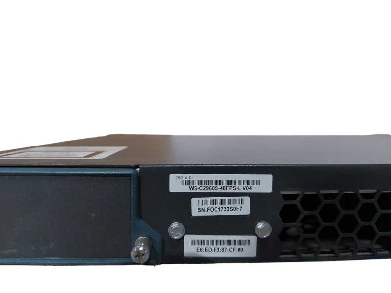 Cisco 2960-S WS-C2960S-48FPS-L 48-Port PoE+ Managed Gigabit Switch