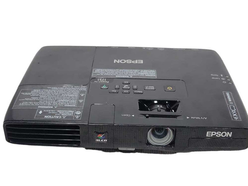 Epson PowerLite 1751 LCD Projector H479A, 654 Normal Lamp Hours, READ _