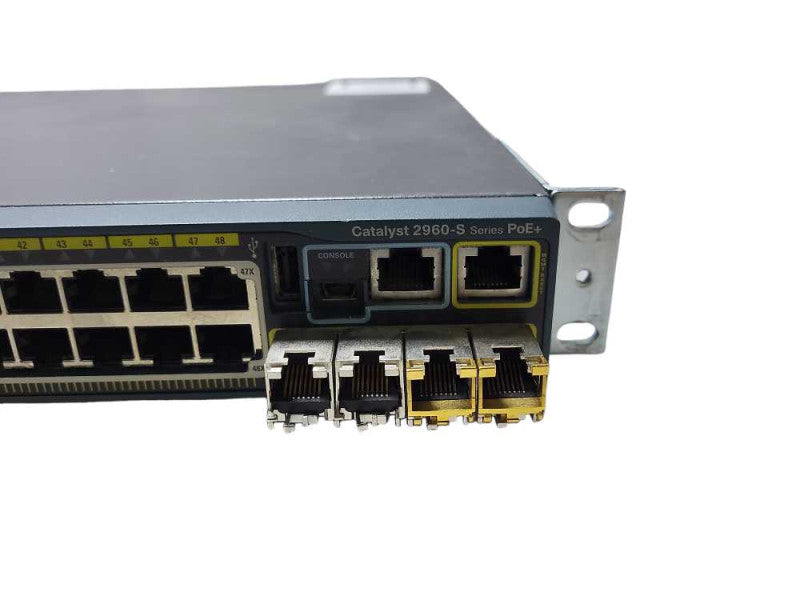 Cisco WS-C2960S-48FPS-L V03 48-Port PoE+ Managed Gig Switch $