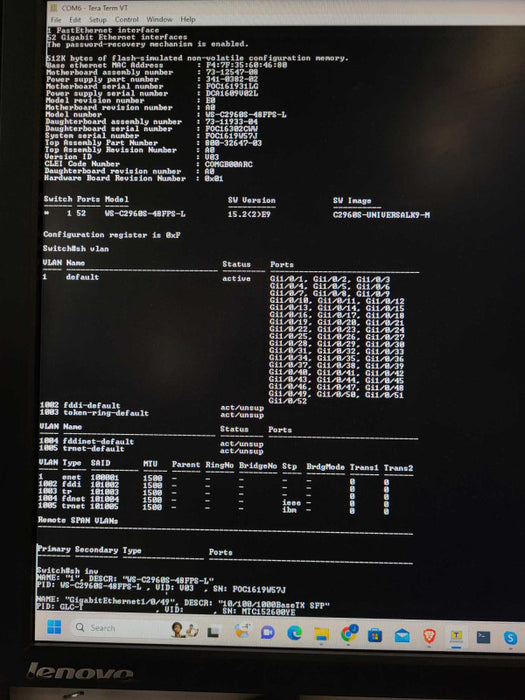 Cisco WS-C2960S-48FPS-L V03 48-Port PoE+ Managed Gig Switch $