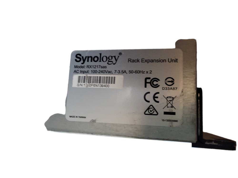 Synology RX1217sas Redundant Power Expansion for RackStation (no disks) $