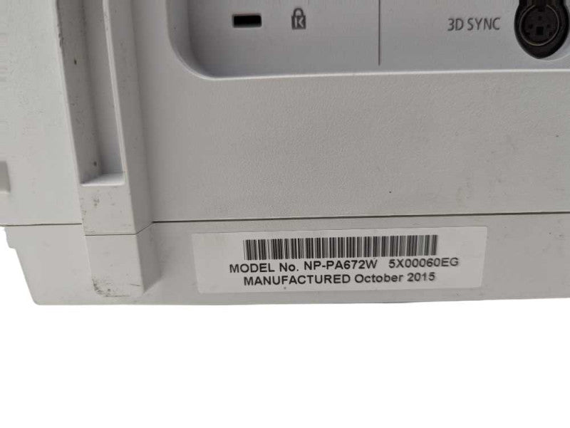 NEC PA672W0 6700-lumen Advanced Professional Installation Projector Plz READ  -