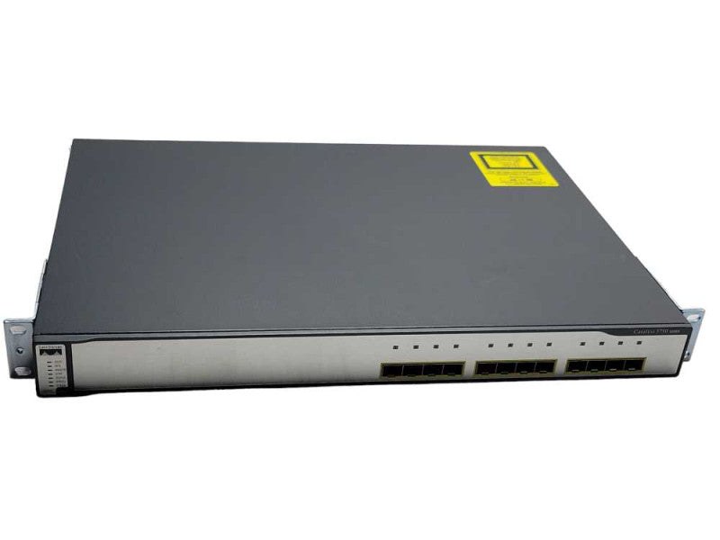 Cisco WS-C3750G-12S-E 12-Port SFP Gigabit Network Switch _