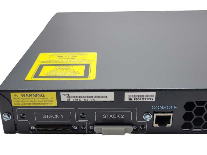 Cisco WS-C3750G-12S-E 12-Port SFP Gigabit Network Switch _