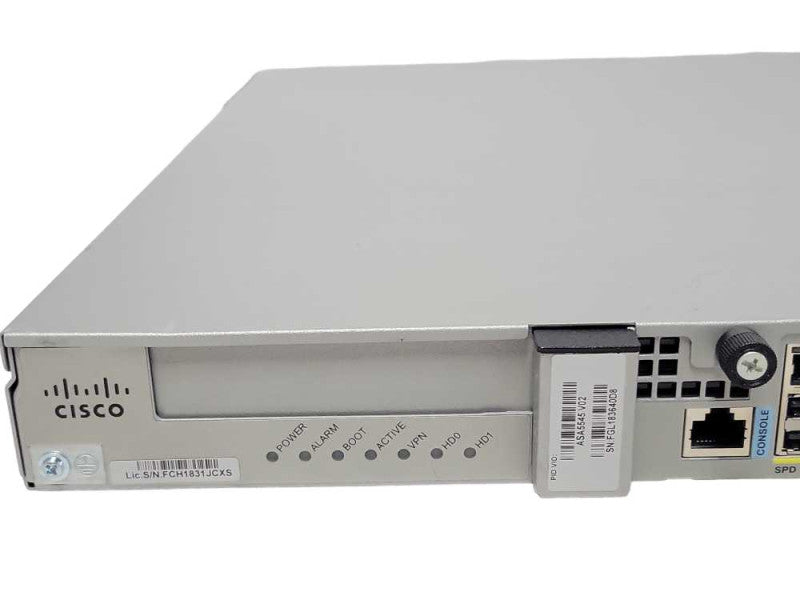 Cisco ASA5545-X Adaptive Security Appliance vpn premium license, 2x PSU, READ Q_