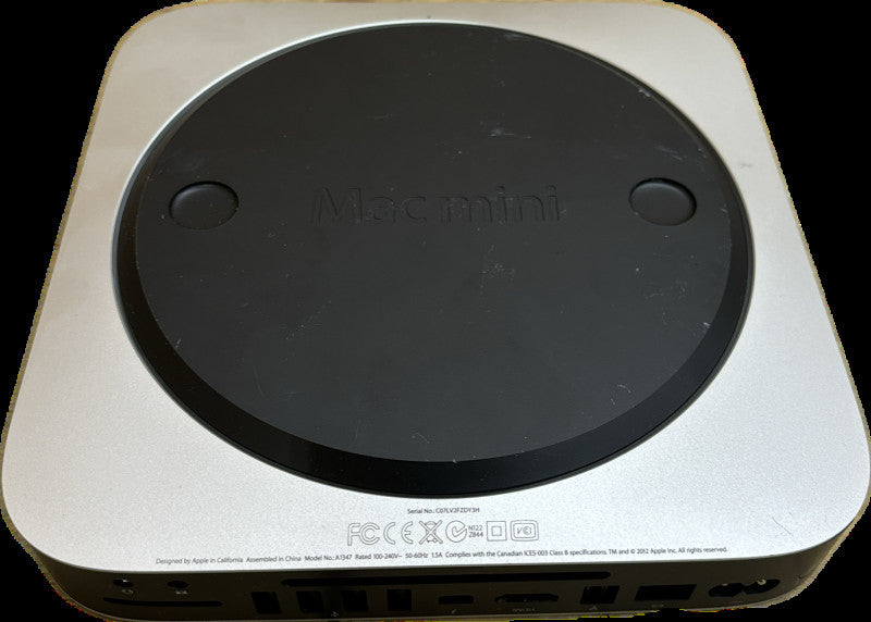 Apple Mac mini Late 2012 Intel Quad-Core i7-3615QM@2.3GHz 16GB RAM 1TB HDD