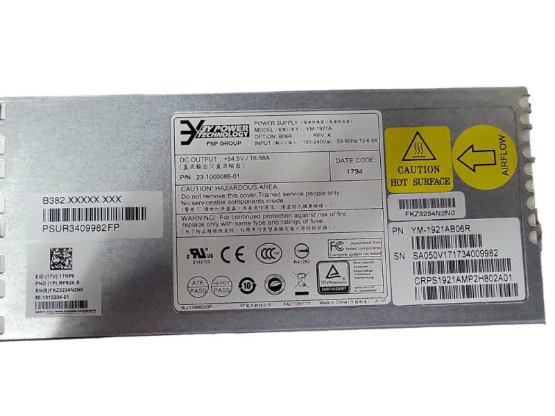 3Y Power Technology YM-1921A 54.5V/16.88 Amp Output Power supply _