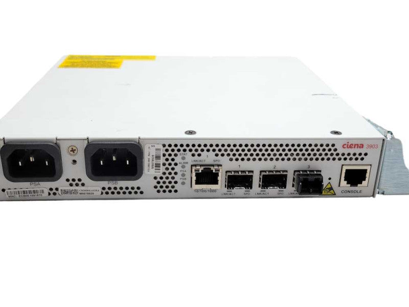 Ciena 3903 Ethernet Service Delivery Switch 170-3903-900 2x PSU, READ _