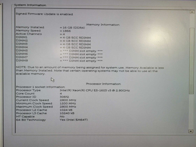 Dell Precision T5810 | Xeon E5-1603 v3 @ 2.80GHz 16GB DDR4 QUADRO K620 GPU !