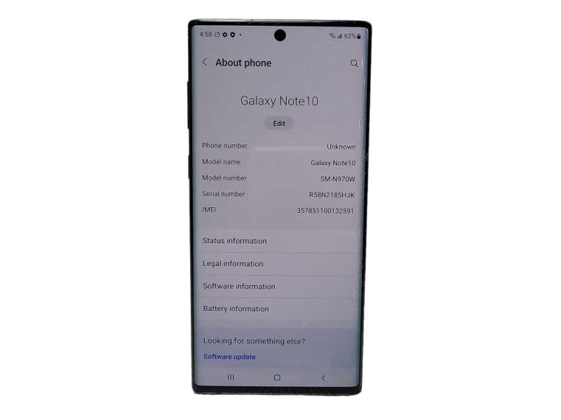 Samsung Galaxy Note10 SM-N970W 256GB READ $