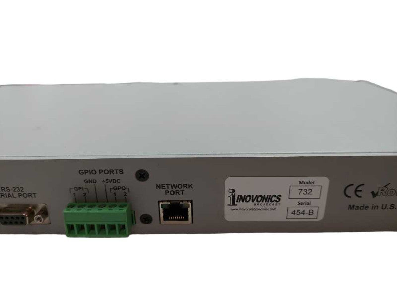 Inovonics Broadcast Model: 732 RDS/RBDS Encoder Version. 1.2.0.2 =